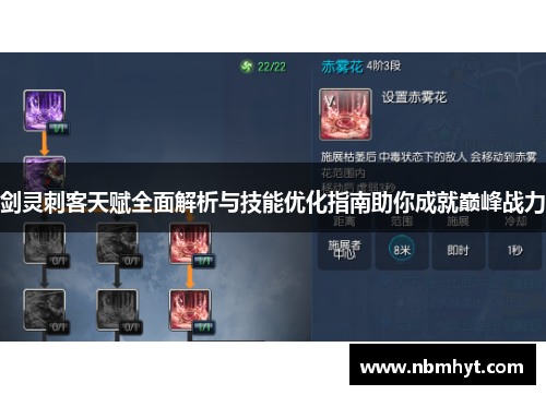 剑灵刺客天赋全面解析与技能优化指南助你成就巅峰战力